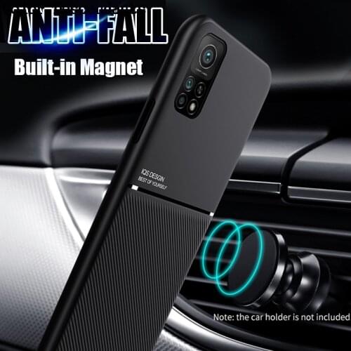 Silicone Case For Xiaomi Poco X3 NFC F2 X2 Case Magnet Holder Cover Xiaomi Mi Note 10 10T Pro 9T 8 SE 9 Lite A3 Mix 3 Shell Capa