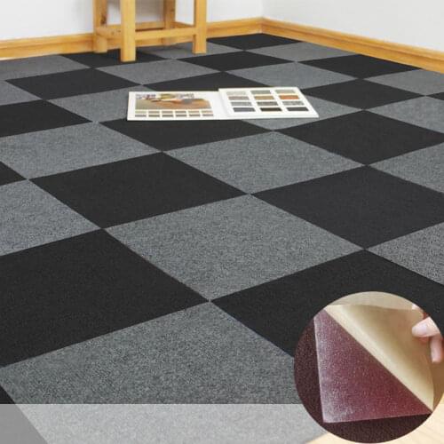 Mordern Style Carpet 30x30cm Stitching Color Living Room Coffee Table Carpet Self Adhesive Ground Mat Decor Office Rug Nonslip