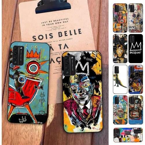 TOPLBPCS Jean-Michel Basquiat Art Graffiti Fashion Phone Case for Huawei Honor 10 i 8X C 5A 20 9 10 30 lite pro Voew 10 20 V30