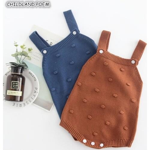 Knitted Baby Rompers Autumn New born Baby Clothes Baby Jumpuit Newborn Baby Boy Clothes Infant Toddler Overalls Girls Romper