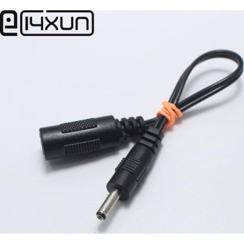 1Pcs/lot 3.5*1.35mm Male plug to 5.5*2.1mm Female Jack socket with about 17cm wire cable DC Power Splitter Adapter