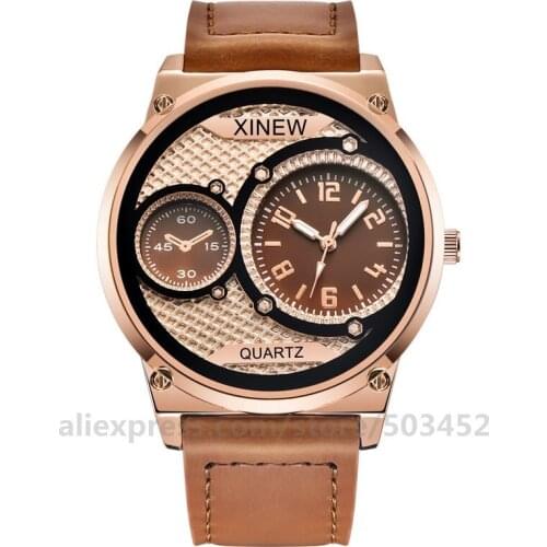 100pcs/lot High quality brand watch Newest design Unique dial Vogue leather sports watch for boys man