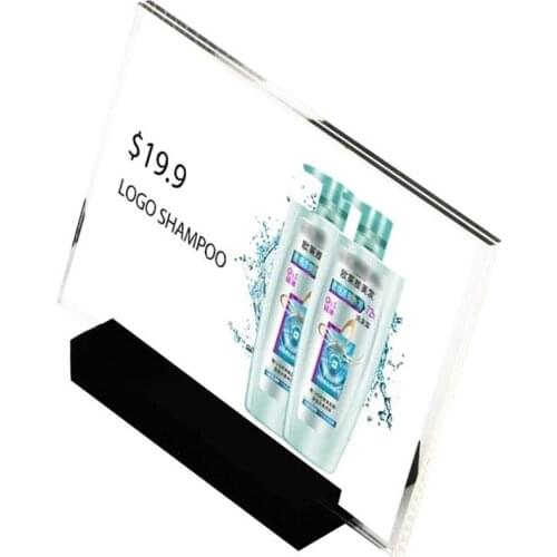 150*100MM A6 Acrylic sign frame stand table label holder advertising poster photo frame paper info price tag display billboard