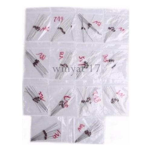 3V3-30V 1/2w 0.5W Zener Diode 3.3-30V 14values*10pcs=140pcs Assorted Assortment Set New electronic diy kit