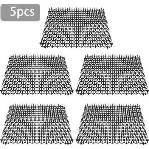 5 Pieces Gardening Plastic Anti-cat Thorns Cat And Dog Repellent Pad Plastic Nails Environmentally Friendly Protective Fence Set