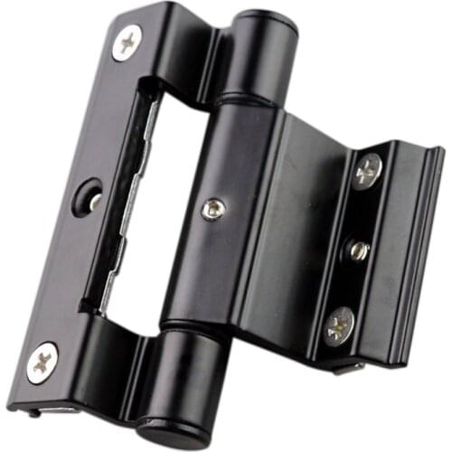 90mm Aluminum Casement alloy door and window hinge hidden black plastic aluminium hinges