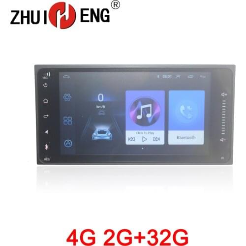 ZHUIHENG 2 din car radio for Toyota Corolla Vios fortuner Hilux camry RAV4 Universal car dvd player with 2G+32G 4G internet