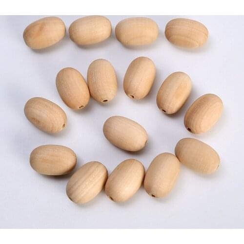 DIY Jewelry Accessories 50pcs/lot 30x20mm Natural Wooden Beads Oval Shape Loose Wood Beads Jujube bead Children Craft Bracelet