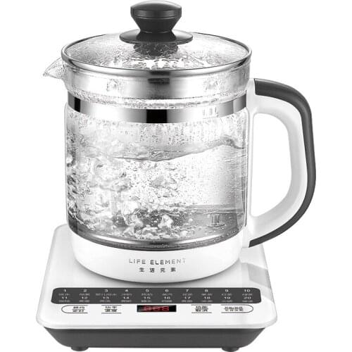 Life Element 1.8L Electric Heating Tea Kettle Tea Pot Soup Dessert Maker Dechlorination 20 Functions 800W Fast Boiling 220V