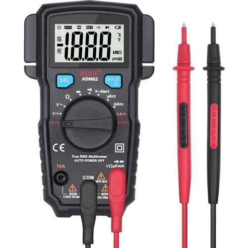 Digital Multimeter 1999 Counts Voltmeter Ammeter Auto Range Handheld Multi Meter Measuring Voltage Current Resistance Tester