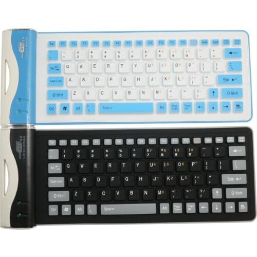 83Key Colorfast Printed Technology No Typing Noise Flexible Silicone Keyboard