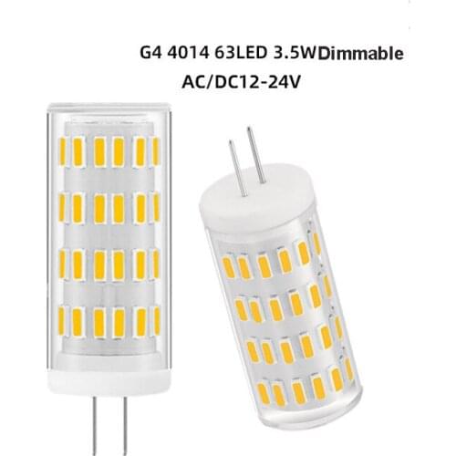 100pcs Dimmable LED G4 Bulb Pendant Crystal Chandelier Light 2.5w 3.5w AC/DC 12V 24V LED Corn Lamp Replace 30W 50W Halogen Bulb