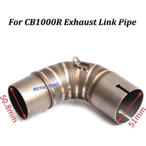 For Honda CB1000R Motorcycle Exhaust Escape Muffler Modified Middle Conncetion Link Pipe Slip on 2010-2015