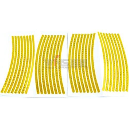 For Nissan Juke Jeep Renegade 2 sets Waterproof Crystal 3M Reflective Car Tape Wheel Rim Strip Sticker Whole Sale