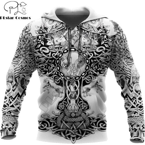 Tattoo hoodies Sons Of Vikings 3D Printed Hoodie Harajuku Streetwear women men Pullover Casual Jacket Halloween cosplay costumes