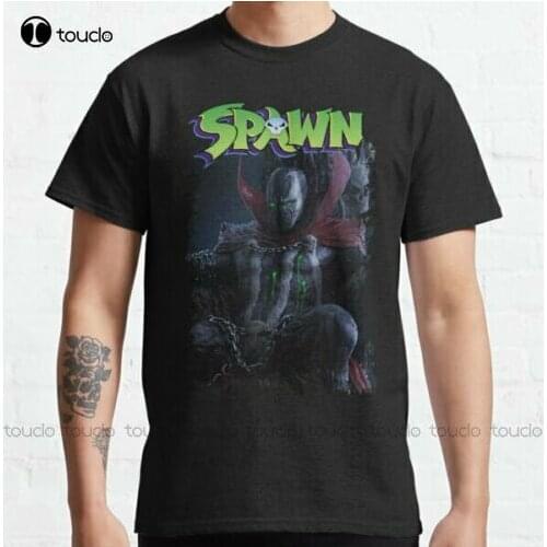 New Spawn Classic Black T-Shirt Unisex Men Women Cotton Tee Shirt S-5Xl