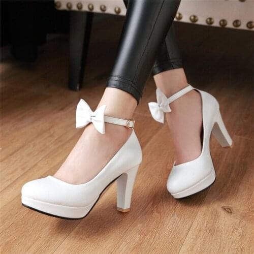 Classic Female Pumps black white Women Shoes Fashion Office Work Wedding Party Shoes Ladies High heel Shoes Woman Autumn