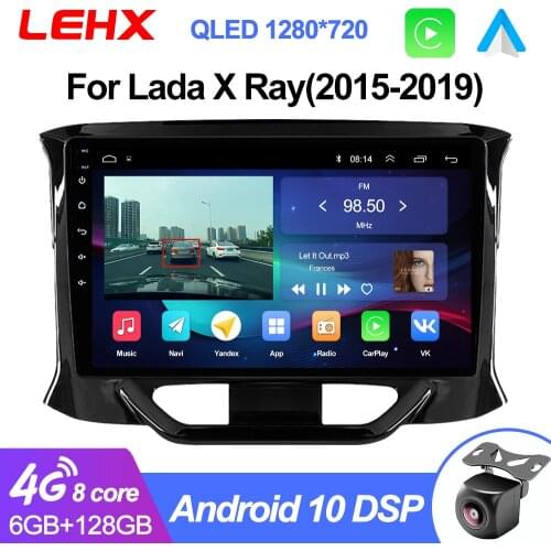 LEHX Car Android 9.0 2GB Ram Car Radio Multimedia Video Player Navigation GPS Android 2 din dvd For LADA X ray Xray 2015 - 2019