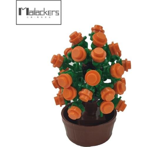 Mailackers Baby Kids Toy City Citys Furniture Potted plant Diy Model Toys For Children MOC Building Blocks CPJ341 For Mailackers