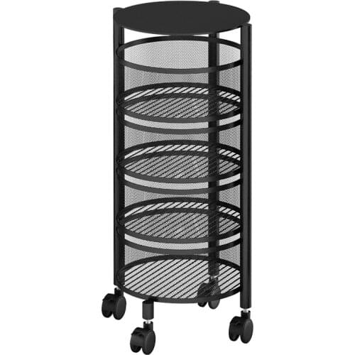 Kitchen basket storage rack floor multi-layer rotatable circular vegetable fruit storage basket rack home organization