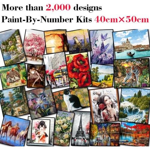 Mileelife Paintting By Numbers for Kids Adults DIY Beginner Oil Painting Kit Home Decoration