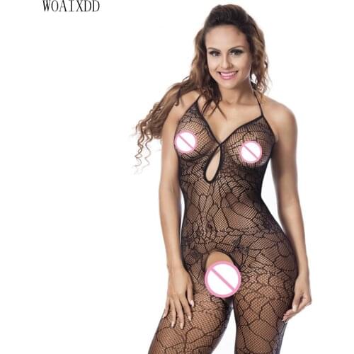 New arrival black sexy girl bodystocking Plus size XXXL open butt design full body stocking fishnet women Lingerie Sexy Hot