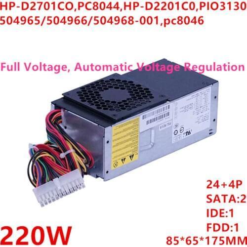 New PSU For HP TFX S5000 5118 5701 5716 5721 220W Power Supply HP-D2701CO PC8044 HP-D2201C0 PIO3130 PC8045 pc8046 TFX0220D5WA