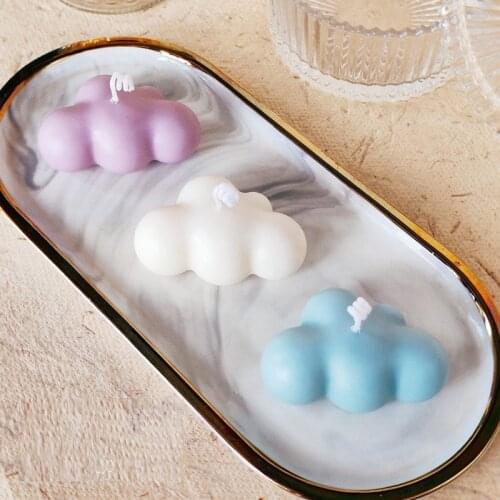 Clouds Shape Candle Mold DIY Silicone Molds Soap Candle Making Mould Handcraft Ornaments Making Tool