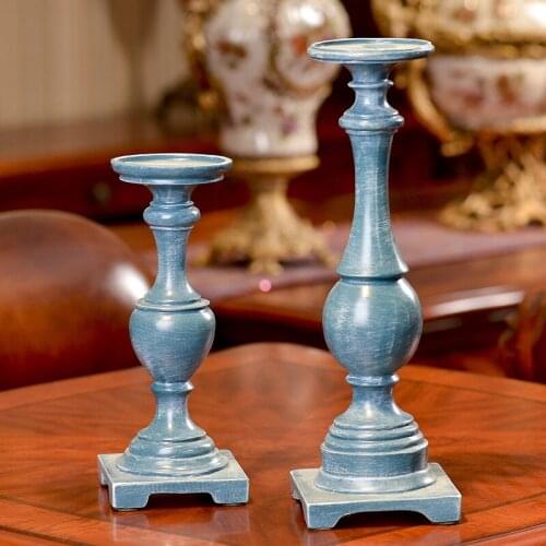 Wholesale Wedding Gifts Retro keep eggs Candlestick resin C antique wedding gift Home Decoration gifts