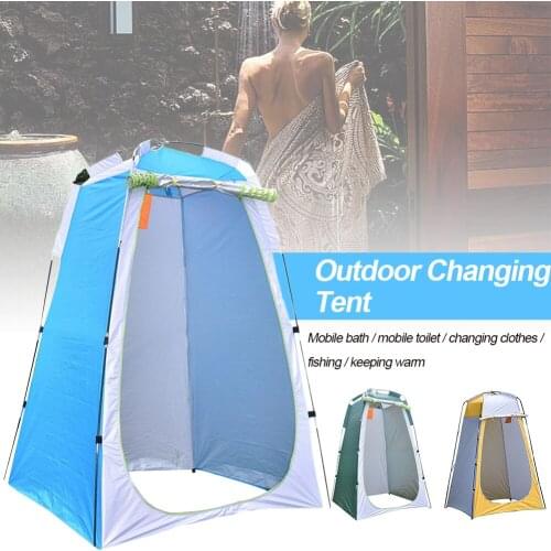 Portable Outdoor Camping Shower Tent Camp Toilet Rain Sun Shelter Dressing Tent Foldable Sturdy Outdoor Beach Camping Equipment