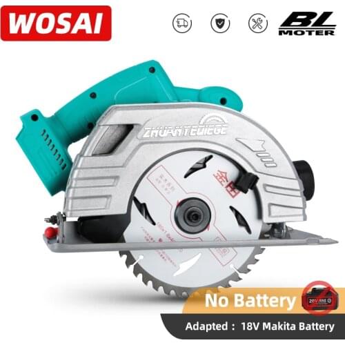 WOSAI 20V MT-Series Brushless Circular Electric Saw 7 inch Blade Cordless Circular Saw Woodworking Cutting Sawing Machine Tools