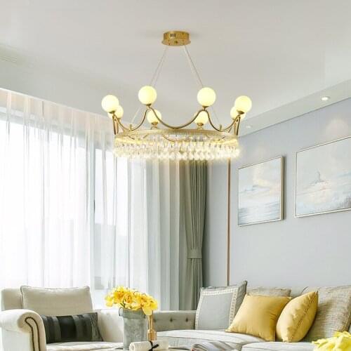 Postmodern Living Room Atmospheric Light Luxury Chandelier Simple Net Red Bedroom Dining Room Circular Ring Creative Personality