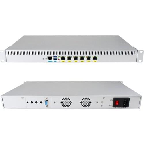 1U Network Server Firewall Appliance with Intel i3 7100 Dual Core 6 Lan Pfsense Soft Router AES IN Openwrt X86 DD-WRT