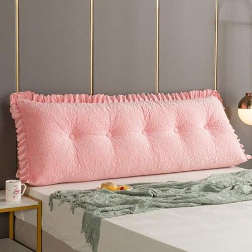 Super soft fabric printed pattern triangle head big pillow for reading or playing with electronic products relieve spine pain