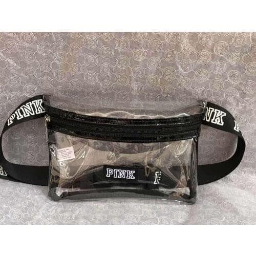 Waterproof Transparent Pink Fanny Pack Girl Heuptas Waist Bag Women Beach Pockets Pouch Belt