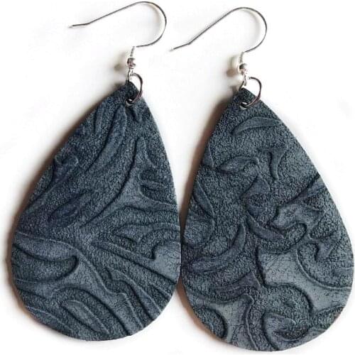 Faux Leather Earrings for Women Leaf Multicolor Leopard Statement EarringsTrendy 2021Fashion Jewelry New Hot Wholesale