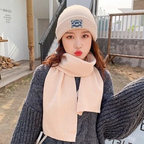 Winter Knitted Skullies Beanies Winter Letter Hat Soft Hip Hop Hat For Men Women Casual Beanies Bonnet Unisex Solid Cap