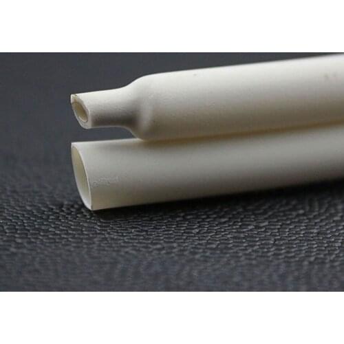 1-20Meters Diameter 1mm-20mm White Flexible Soft Silicone Heat Shrink Tubing Thick Wall 2500V High Temperature