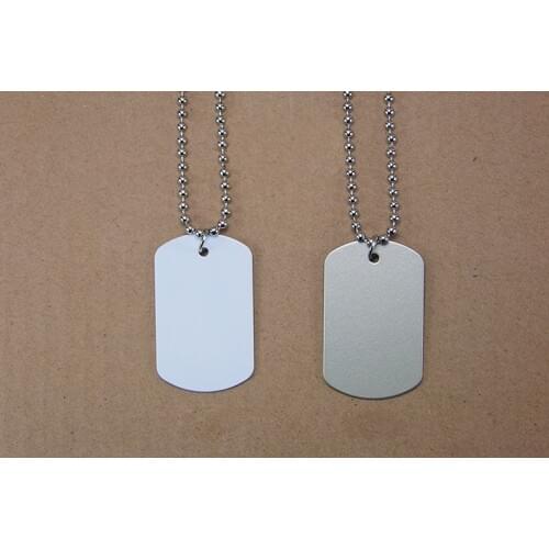 10pcs/lot Metal Army Tags for Blank Sublimation INk Transfer Printing Heat Press DIY Can Print