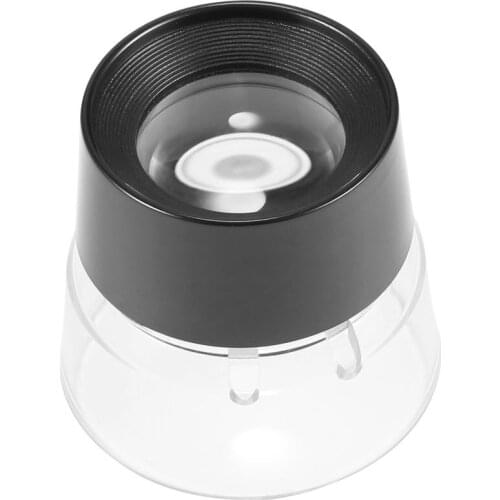 10X Stand Magnifier Loupes Distortion-free Inspecting for Stamps Photography Coins Currency Detecting Counterfeit Documents