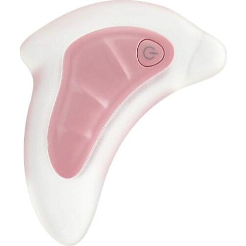 2Pcs/Lot Electric Vibration Skin Scraping Board Face Lifting Massage Tool Facial Guasha Plate Dolphin Shape For Face Slimming