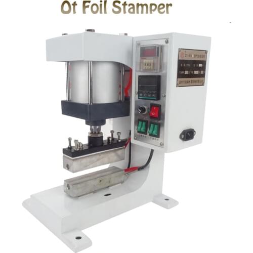 220V 50W Pneumatic Bronzing Machine, Barge Under Bit Machine Heating, Lace Processing, Automatic Gilding ZY-819-G