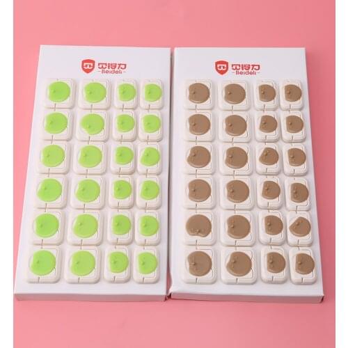 24pcs Power Socket Electrical Outlet Baby Kids Child Safety Guard Protection Anti Electric Shock Plugs Protector Rotate Cover