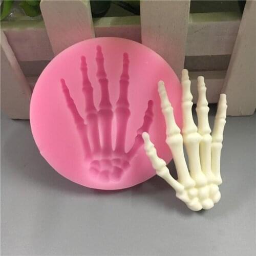 3D Silicone Skull Claw Horror Modeling DIY Cake Chocolate Mousse Manual Mold Decorating Halloween Tools