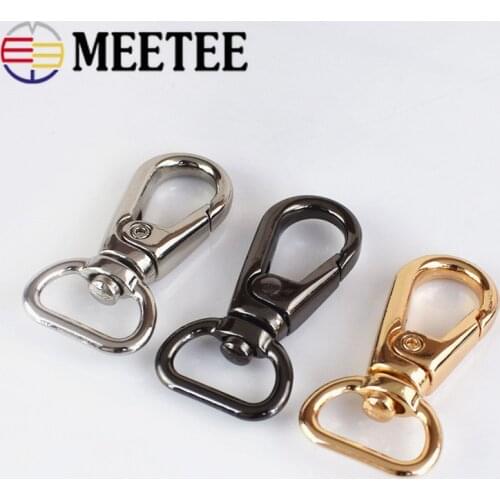 5/10/30Pc Metal Buckle Collar Webbing Buckles Handbag Hanger Lobster Clasps Swivel Trigger Clips Snap Hook DIY Accessories BF103
