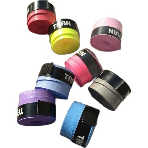 5 pcs TAAN Anti-skid Tennis Racket Overgrips Sticky feel punch badminton grips sweat absorbed wraps taps