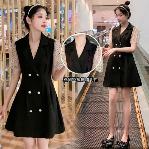 685# Nursing Maternity Clothing Loose One Piece Layer Look Dress for Pregnant Women Pregnancy Nursing Dress