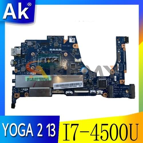 Akemy ZIVY0 LA-A921P Motherboard For Lenovo YOGA 2 13 YOGA2 13 Laptop Motherboard CPU I7 4500U 8G RAM 100% Test Work