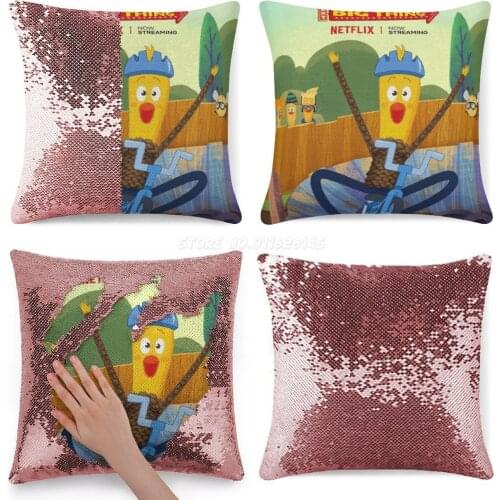ARCHIBALDS NEXT BIG THING Sequin Pillowcase Throw Pillow Case 40cmX40cm Archibalds Next Big Thing Tv Show Kids Funny America Ame