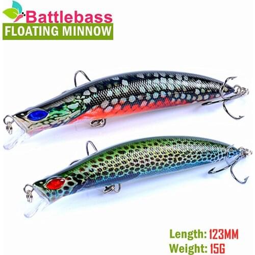 BATTLEBASS High Quality Classic Painted Bait 12.3cm15g Water Surface Pencil Lure Bionic Bait Fishing Bait top water lure fishing